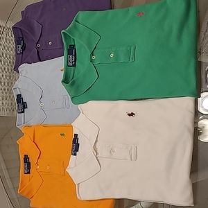 Lot of 5 Polo Ralph Lauren Shirts Large